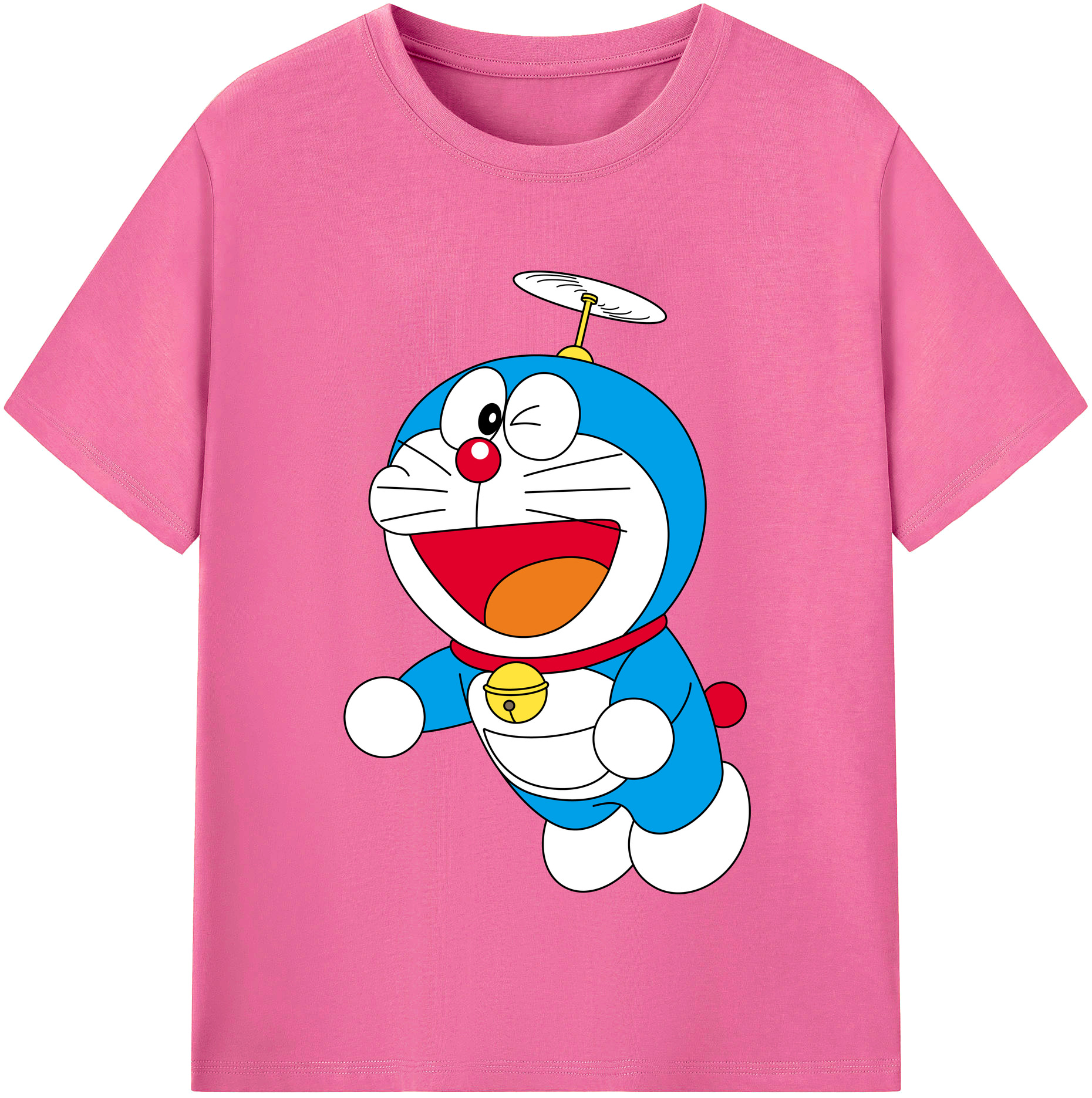 （画像用） ドラえもん Doraemon レディースカジュアルプリントTシャツ（綿100％）